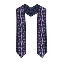 Pikake Maile Tiare Lei Graduation Stole Poni Lauhala Pattern