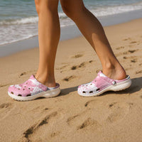 Pink Aloha Hawaii Clogs Shoes Monstera Hibiscus Plumeria Seamless Vibes - Polynesian Pride