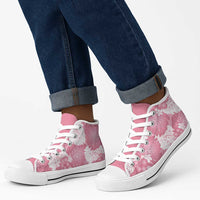Pink Aloha Hawaii High Top Shoes Monstera Hibiscus Plumeria Seamless Vibes LT14 - Polynesian Pride
