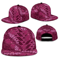 Pink Aloha Hawaii Snapback Cap Hawaiian Kakau Ohia Lehua Lei - Polynesian Pride