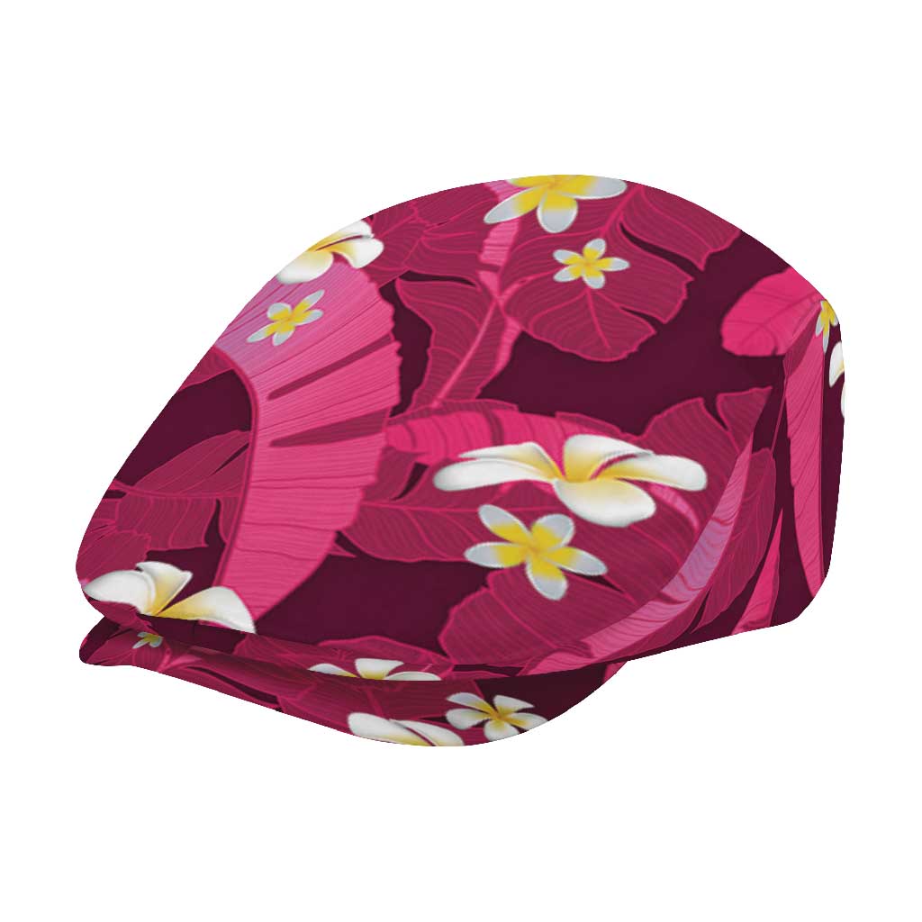 Pink Banana Leaf Hawaii Jeff Hat Lau Maia Plumeria Tropical Summer Vibes
