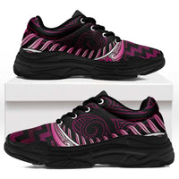 Pink Matariki New Zealand Chunky Sneakers Maori Poutama Galaxy Vibes LT14 Pink - Polynesian Pride
