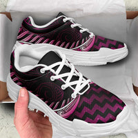 Pink Matariki New Zealand Chunky Sneakers Maori Poutama Galaxy Vibes LT14 - Polynesian Pride