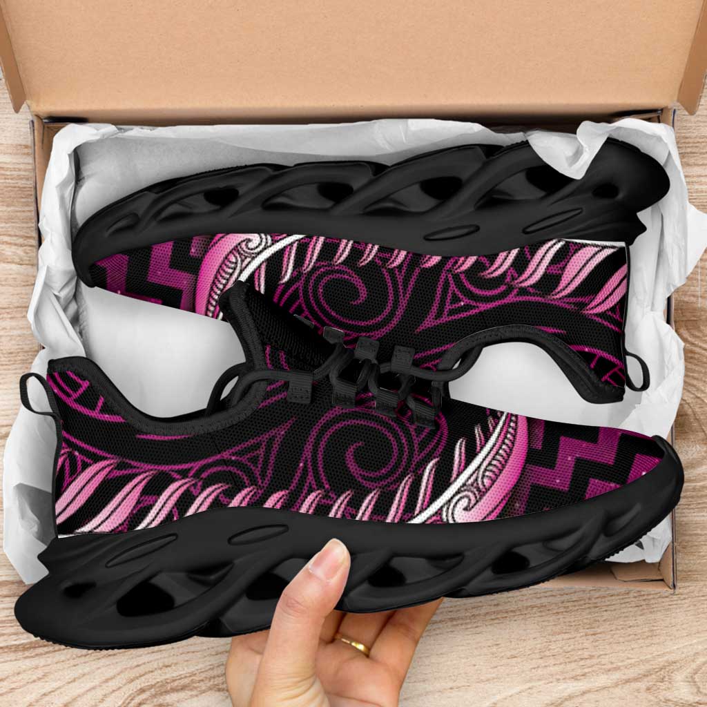 Pink Matariki New Zealand Clunky Sneakers Maori Poutama Galaxy Vibes LT14 - Polynesian Pride