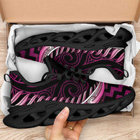 Pink Matariki New Zealand Clunky Sneakers Maori Poutama Galaxy Vibes LT14 - Polynesian Pride