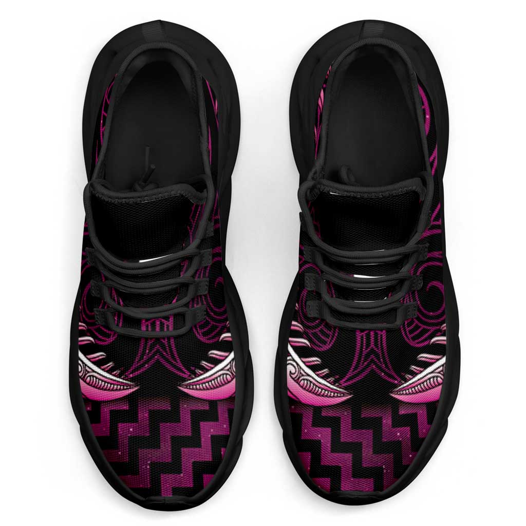 Pink Matariki New Zealand Clunky Sneakers Maori Poutama Galaxy Vibes LT14 - Polynesian Pride