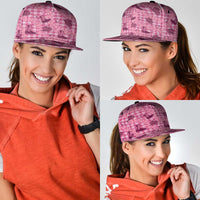 Pink Palaka Hawaii Cowboy Snapback Cap Puakenikeni Lei Paniolo Papale Seamless Vibes - Polynesian Pride