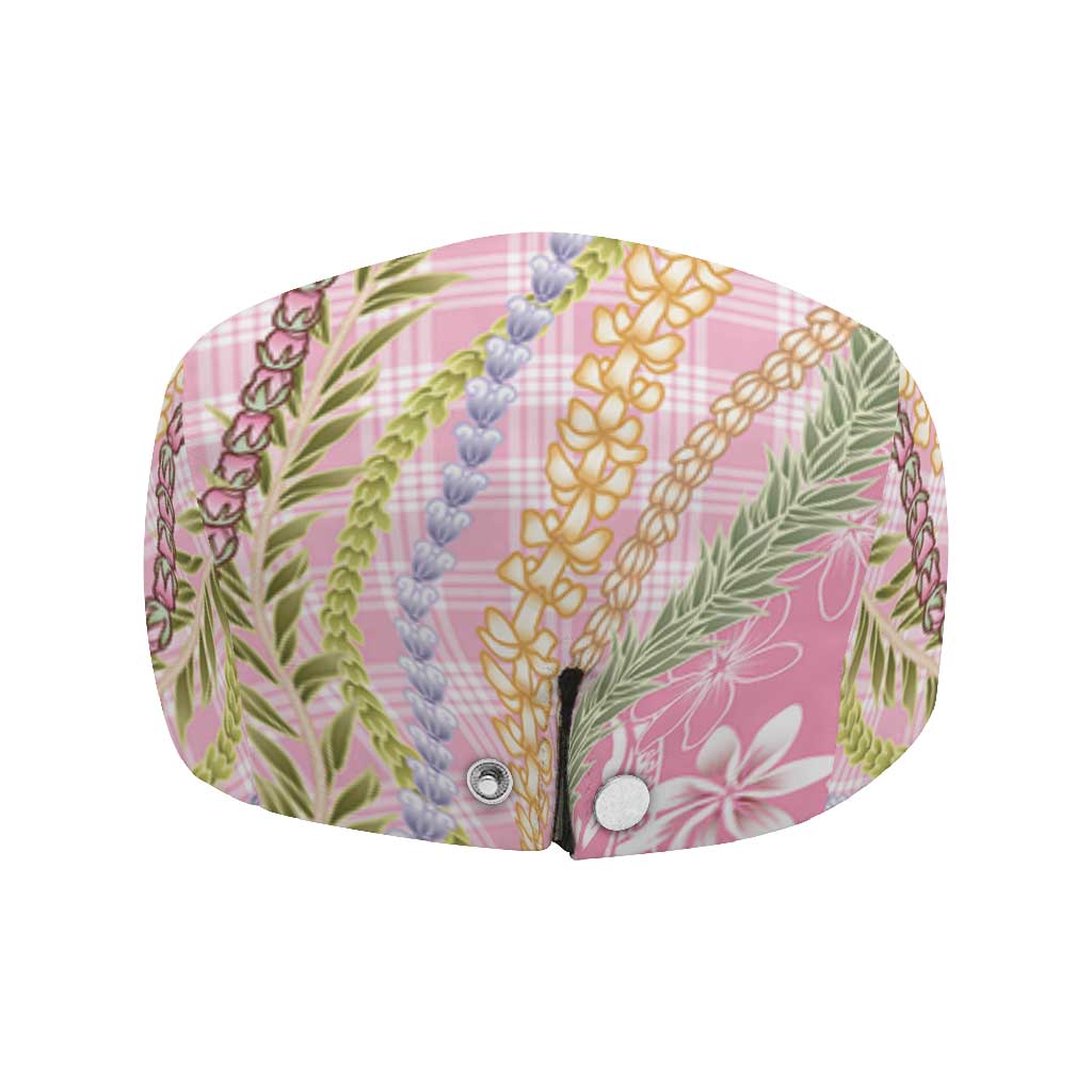 Pink Palaka Hawaii Leis Jeff Hat Hawaiian-plaid Elegant Tropical Vibes LT14 - Polynesian Pride