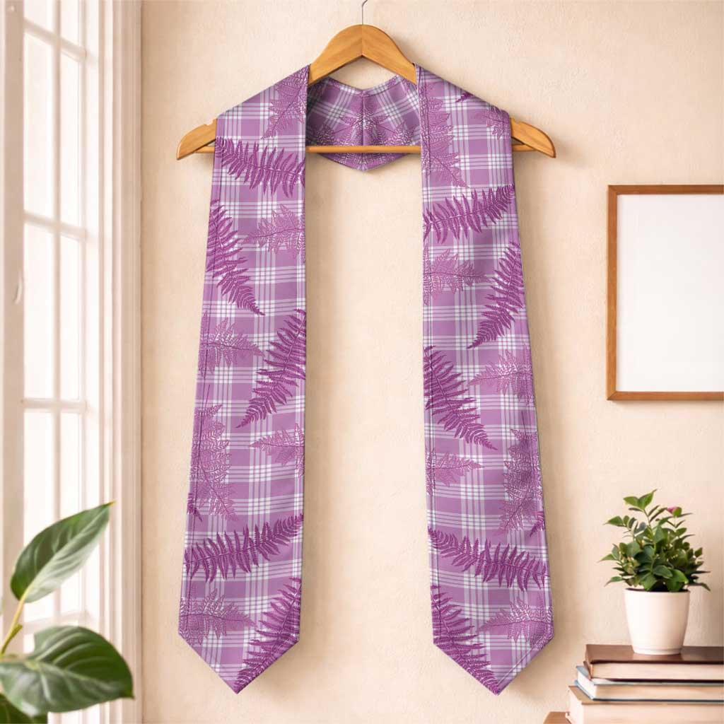 Pink Palaka Hawaii Palapalai Graduation Stole Hawaiian Fern LT14 One Size Pink - Polynesian Pride