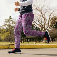 Pink Palaka Hawaii Palapalai Jogger Pants Hawaiian Fern