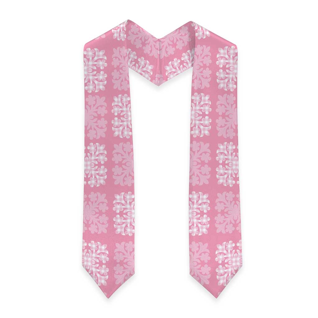 Pink Palaka Quilt Hawaii Graduation Stole Traditional Hawaii-plaid Pattern LT14 - Polynesian Pride