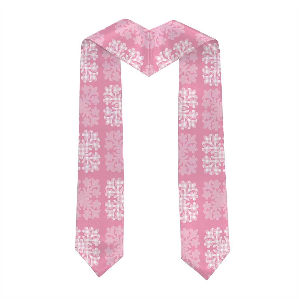 Pink Palaka Quilt Hawaii Graduation Stole Traditional Hawaii-plaid Pattern LT14 - Polynesian Pride