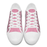 Pink Palaka Quilt Hawaii Low Top Shoes Traditional Hawaii-plaid Pattern LT14 - Polynesian Pride