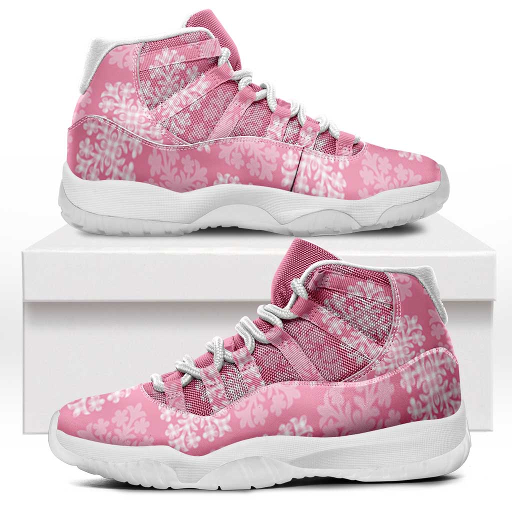 Pink Palaka Quilt Hawaii Sneakers J11 Traditional Hawaii-plaid Pattern - Polynesian Pride