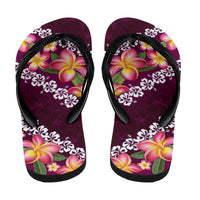 Pink Polynesia Flip Flops Plumeria Hibiscus Tropical Vibes LT14 - Polynesian Pride