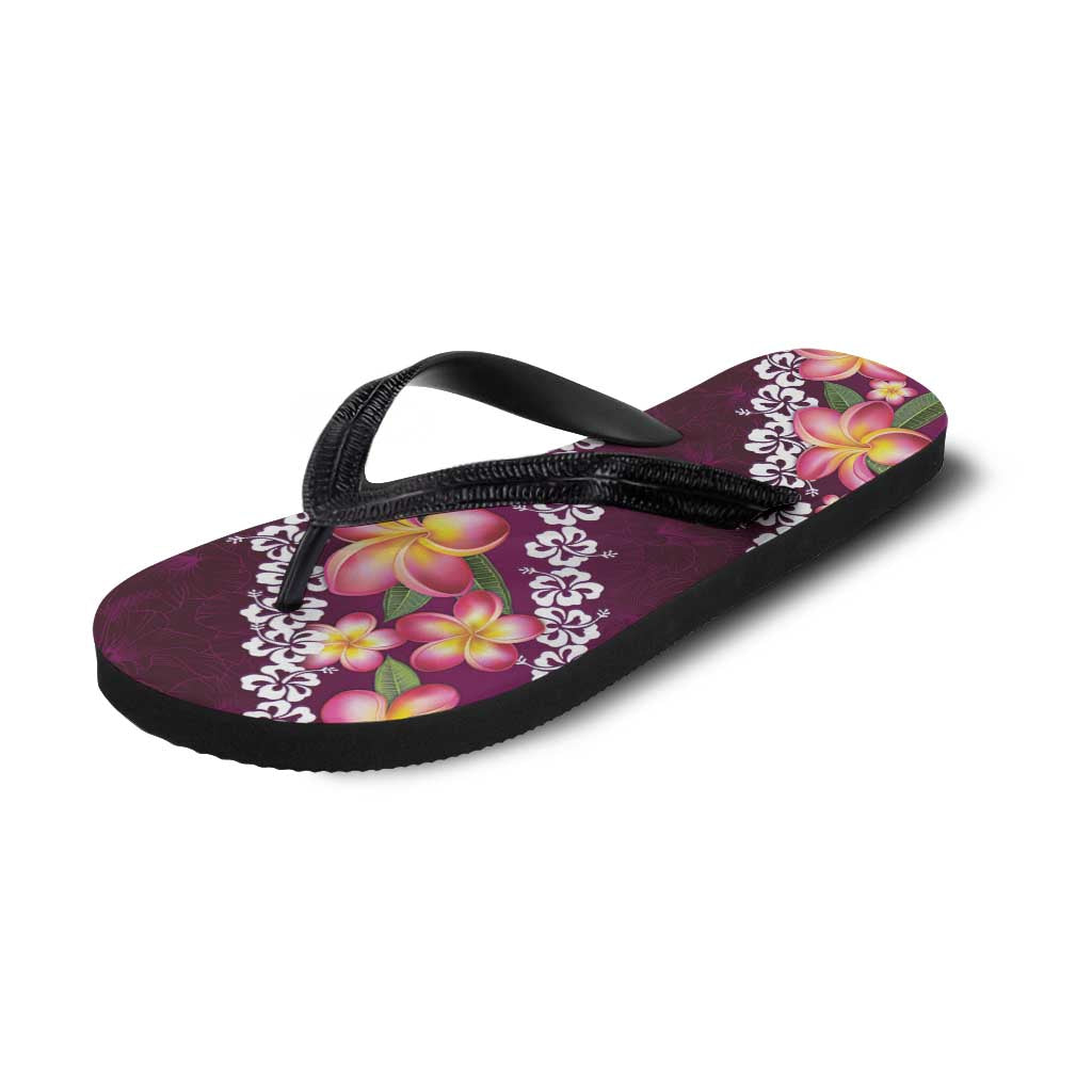 Pink Polynesia Flip Flops Plumeria Hibiscus Tropical Vibes LT14 - Polynesian Pride