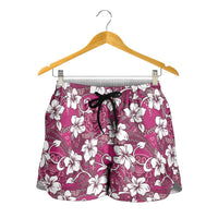 Piqi Bula Fiji Shorts for Women Fijian Tapa Seamless Hibiscus - Polynesian Pride
