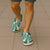 Plumeria With Teal Polynesian Tattoo Pattern Clogs Shoes - Polynesian Pride