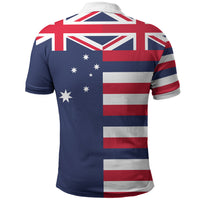 Hawaii and Australia Half Half Polo Shirt - LT03 - Polynesian Pride