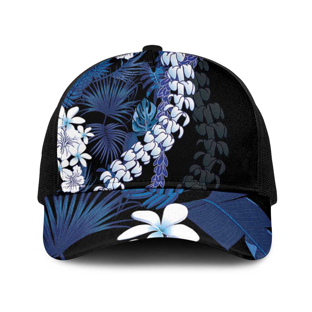 Polu Aloha Hawaii Lei Baseball Net Cap Tropical Flowers Elegant Vibe - Polynesian Pride