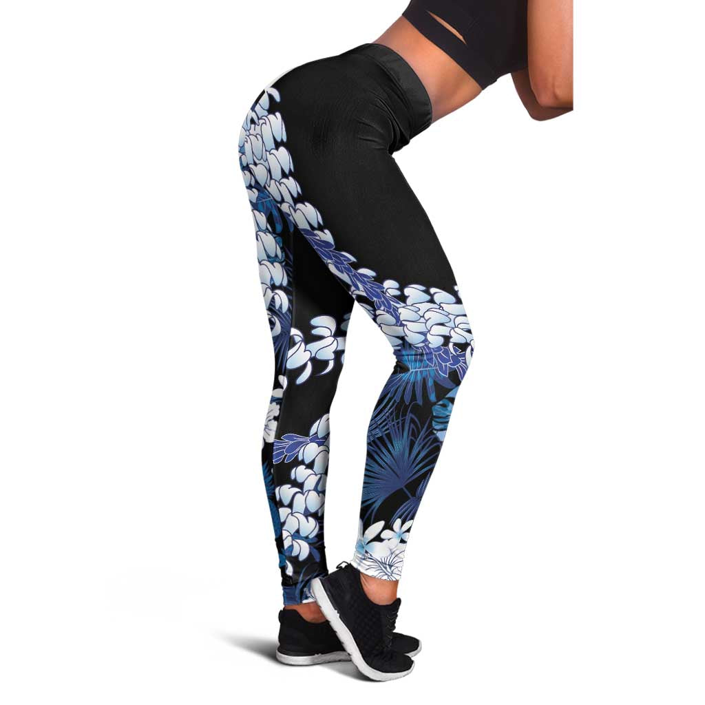 Polu Aloha Hawaii Lei Leggings Tropical Flowers Elegant Vibe LT14 - Polynesian Pride