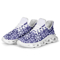 Polu Palaka Quilt Hawaii Clunky Sneakers Hawaiian Tropical Monstera Sea Turtle