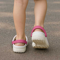 Polynesia Breast Cancer Awareness Clogs Shoes No One Fights Alone Turtle Ribbon -  Black Version