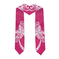 Polynesia Graduation Stole Pink Floral Pattern LT05 - Polynesian Pride