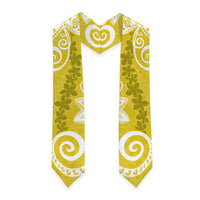 Polynesia Graduation Stole Yellow Floral Pattern LT05 - Polynesian Pride