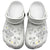 Polynesia Hammerhead Shark Clogs Shoes Tropical Flowers Tribal Pattern White - Polynesian Pride