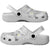 Polynesia Hammerhead Shark Clogs Shoes Tropical Flowers Tribal Pattern White - Polynesian Pride