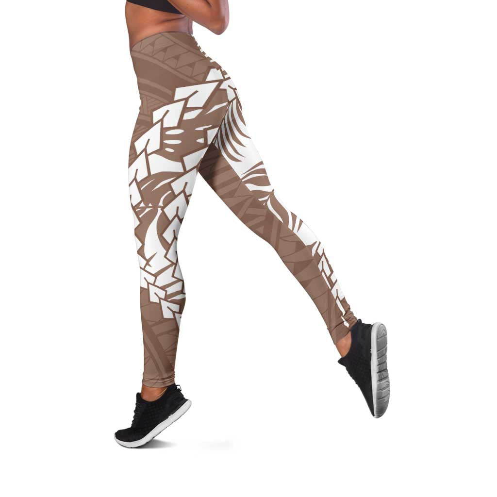 Polynesian Pride Leggings Polynesia Tribal - Tropical Brown LT7 Brown - Polynesian Pride