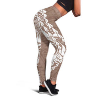 Polynesian Pride Leggings Polynesia Tribal - Tropical Brown LT7 - Polynesian Pride