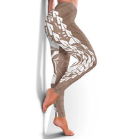 Polynesian Pride Leggings Polynesia Tribal - Tropical Brown LT7 - Polynesian Pride
