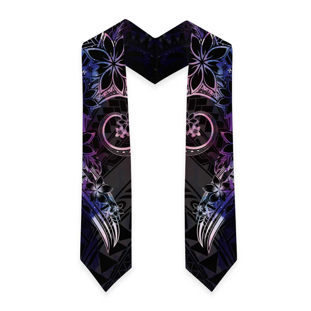 Polynesian Sunset Plumeria Graduation Stole Galaxy Polynesian Tattoo LT05 - Polynesian Pride