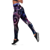 Polynesian Sunset Plumeria Leggings Galaxy Polynesian Tattoo LT05 Galaxy - Polynesian Pride
