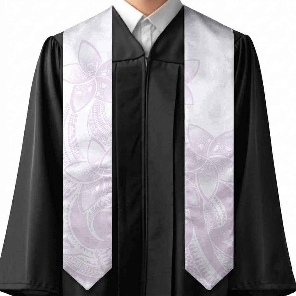 Polynesian Tribal Plumeria Lotu Tamaiti Graduation Stole Pastel Mauve LT9 - Polynesian Pride
