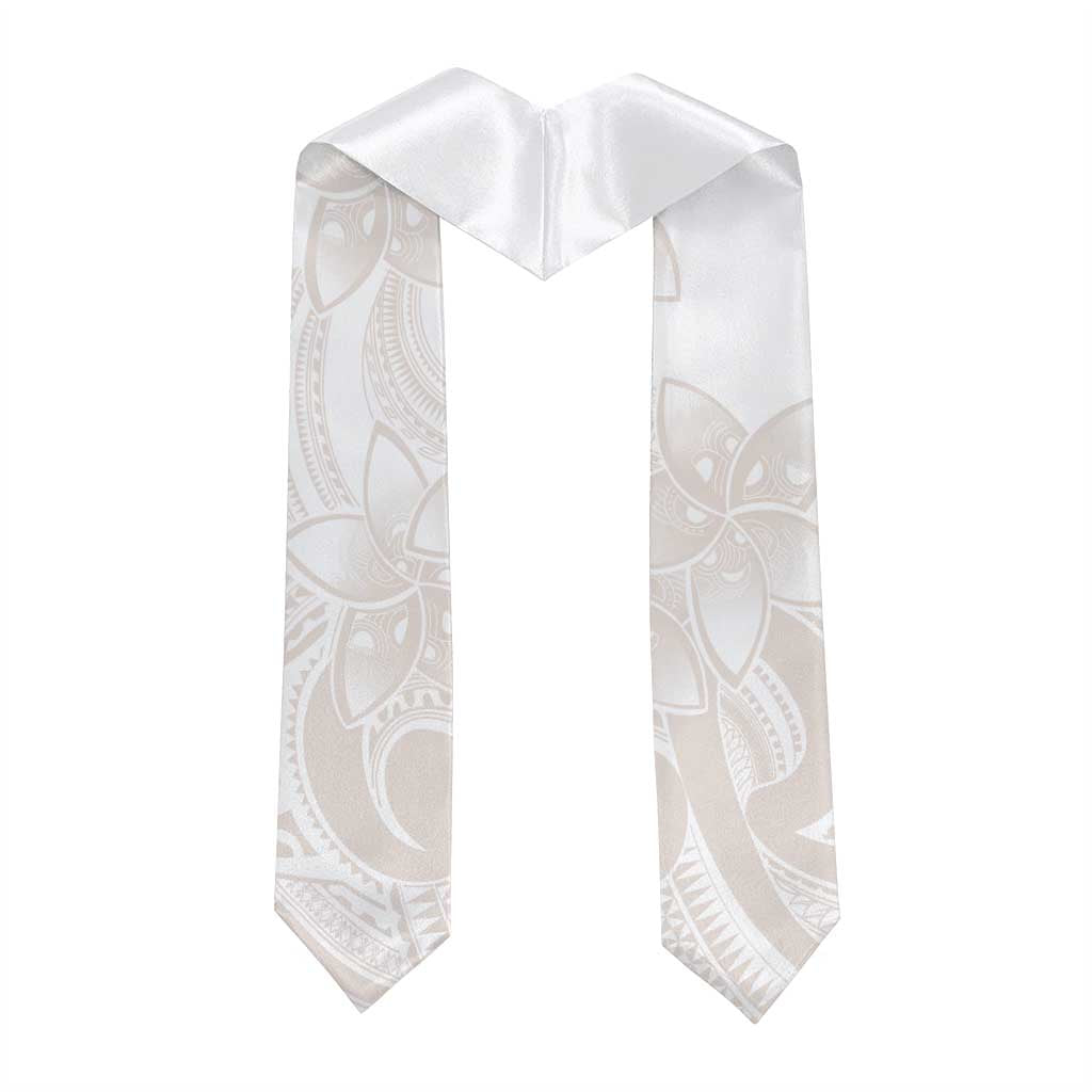 Polynesian Tribal Plumeria Lotu Tamaiti Graduation Stole Pastel Nude LT9 - Polynesian Pride