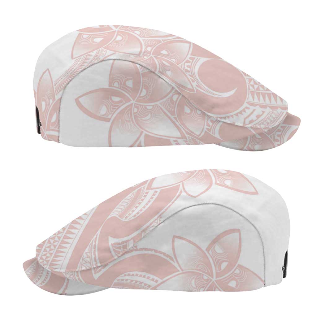 Polynesian Tribal Plumeria Lotu Tamaiti Jeff Hat Pastel Blush - Polynesian Pride