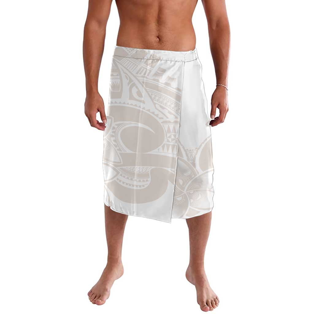 Polynesian Tribal Plumeria Lotu Tamaiti Lavalava Pastel Nude - Polynesian Pride