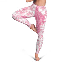 Polynesian Women's Day Leggings Plumeria Passion - Pink LT7 - Polynesian Pride
