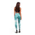 Polynesian Women's Day Leggings Plumeria Passion - Teal LT7