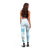 Polynesian Women's Day Leggings Plumeria Passion - Turquoise LT7