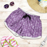 Poni Hawaii Breadfruit Palaka Motifs Shorts for Women