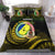 Custom Vanuatu Provinces Bedding Set Coat Of Arms Mix Flag CTM14 - Polynesian Pride