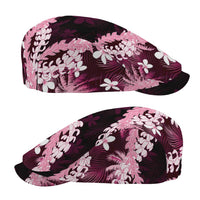 Puakenikeni Maile Lei Jeff Hat Frangipani Pink Tropical Leaves LT01 - Polynesian Pride
