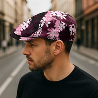 Puakenikeni Maile Lei Jeff Hat Frangipani Pink Tropical Leaves LT01 - Polynesian Pride