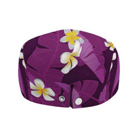 Purple Banana Leaf Hawaii Jeff Hat Lau Maia Plumeria Tropical Summer Vibes