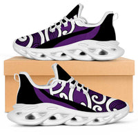Purple Maori Koru New Zealand Clunky Sneakers