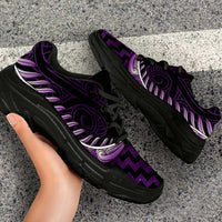 Purple Matariki New Zealand Chunky Sneakers Maori Poutama Galaxy Vibes LT14 - Polynesian Pride